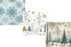 winter woodland, snowy forest, christmas paper, rustic winter, woodland pattern, cozy winter, forest digital, snowflake paper, winter background, holiday paper, snowy trees, woodland clipart, christmas forest, pine branches, woodland animals, festive patt