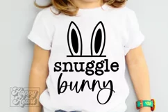 Snuggle Bunny SVG - Happy Easter Bunny PNG Cute Easter Baby Product Image 4