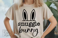 Snuggle Bunny SVG - Happy Easter Bunny PNG Cute Easter Baby Product Image 3