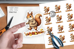 Snuggly Fall Critters Sticker Product Image 1