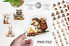 Snuggly Fall Critters Sticker Product Image 1