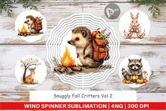 Wind Spinner Snuggly Fall Critters Product Image 1