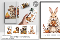 Digital Paper Snuggly Fall Critters Product Image 1