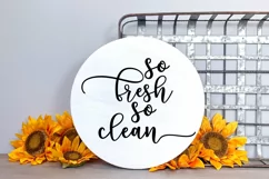 So Fresh So Clean Laundry SVG I Laundry Room Sign SVG I Farmhouse Sign SVG