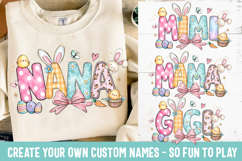 Easter Doodle Alphabet PNG 11 font styles and clipart Product Image 3