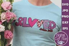 So Loved | Love Bible Verse Svg Design Product Image 1