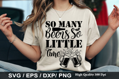 Funny Beer SVG Design - So Many Beers So Little Time Product Image 5