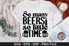So many beers so little time - Beer SVG Design Product Image 1