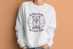 So Many Books So Little Time SVG, Gothic Hourglass Book PNG Product Image 2