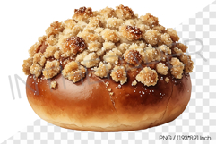 Soboro bread PNG Clipart Dessert Watercolor Illustration Product Image 1