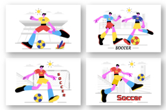 9 Soccer Sports Vector Illustration Product Image 2