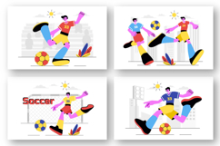 9 Soccer Sports Vector Illustration Product Image 3