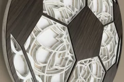 Sports laser cut file - Football/Soccer Mandala Product Image 5