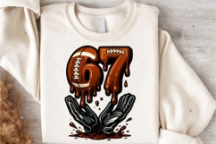 Soccer 67 Six Seven Funny Gen Alpha Meme Drip Png, Soccer 67 Product Image 7