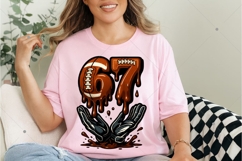 Soccer 67 Six Seven Funny Gen Alpha Meme Drip Png, Soccer 67 Product Image 8