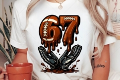 Soccer 67 Six Seven Funny Gen Alpha Meme Drip Png, Soccer 67 Product Image 2