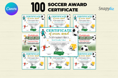 Canva Soccer Award Certificate Template Bundle Product Image 1