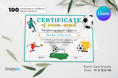 Canva Soccer Award Certificate Template Bundle Product Image 5