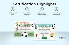 Canva Soccer Award Certificate Template Bundle Product Image 7