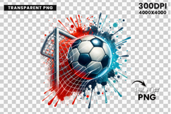 Soccer Ball PNG, Soccer Net Splash, Goal Net PNG, Soccer Clipart, Football Clipart, Soccer Sublimation, Goal Scoring PNG, Sports PNG Design, Soccer Ball Graphic, Soccer Game Art