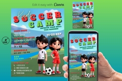 Kids Soccer Camp Flyer Template, Kids Soccer School Flyer Product Image 1