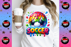 Soccer Ice Cream Drip PNG Product Image 6