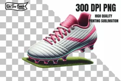 SOCCER CLEAT PINK PNG SUBLIMATION Product Image 1