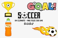 Sport Soccer Clipart, soccer player graphic, illustrations Product Image 1
