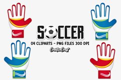 Sport Soccer Clipart, soccer player graphic, illustrations Product Image 1