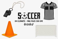 Sport Soccer Clipart, soccer player graphic, illustrations Product Image 1