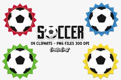 Sport Soccer Clipart, soccer player graphic, illustrations Product Image 1