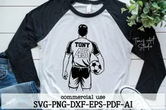 Custom Soccer Player SVG | Soccer Name | Male Soccer Svg Png Product Image 1