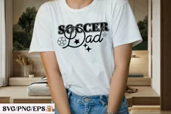 Sports Daddy PNG Father, Soccer Dad SVG T-shirt Design Product Image 3