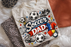 Soccer Dad PNG, Retro Game Day Soccer PNG, Father's Day PNG Product Image 2