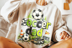 Soccer Dad PNG, Retro Game Day Soccer PNG, Father's Day PNG Product Image 3