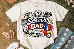 Soccer Dad PNG, Retro Game Day Soccer PNG, Father's Day PNG Product Image 4
