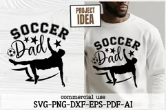 Soccer Dad SVG | Soccer SVG Cut Files | Soccer Shirt Design Product Image 1
