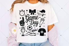 Soccer Doodles PNG SVG, Game Day SVG, Hand Drawn Doodle Product Image 3