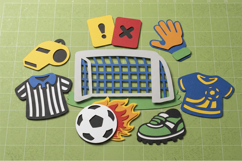 Soccer Sports 3D SVG Product Image 3