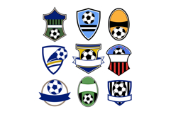 Collection of soccer emblems and football club badges Product Image 1