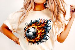 Soccer Ball Fire PNG, Soccer Sublimation, Soccer Mom PNG Product Image 3