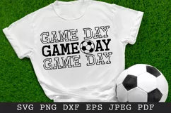 Soccer Game Day SVG Cut File - Sports T-Shirt Designs Product Image 1