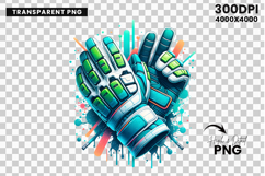 soccer goalkeeper gloves, goalie gloves png, soccer ball splash, soccer themed design, team graphics, sports equipment, vibrant sports, colorful splash, goalkeeper clipart, sports sublimation, splash art png, watercolor art, gloves graphic, paint splash, 
