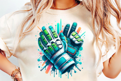 soccer goalkeeper gloves, goalie gloves png, soccer ball splash, soccer themed design, team graphics, sports equipment, vibrant sports, colorful splash, goalkeeper clipart, sports sublimation, splash art png, watercolor art, gloves graphic, paint splash, 