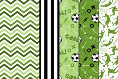 Green Soccer Pattern Seamless Digital Papers Product Image 2