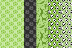 Green Soccer Pattern Seamless Digital Papers Product Image 3