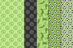 Green Soccer Pattern Seamless Digital Papers Product Image 3