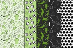 Green Soccer Pattern Seamless Digital Papers Product Image 4