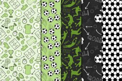 Green Soccer Pattern Seamless Digital Papers Product Image 4