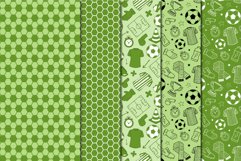 Green Soccer Pattern Seamless Digital Papers Product Image 5